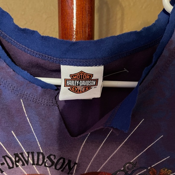 Vintage Purple Harley Davidson Sleeveless Shirt XL - Picture 6 of 9
